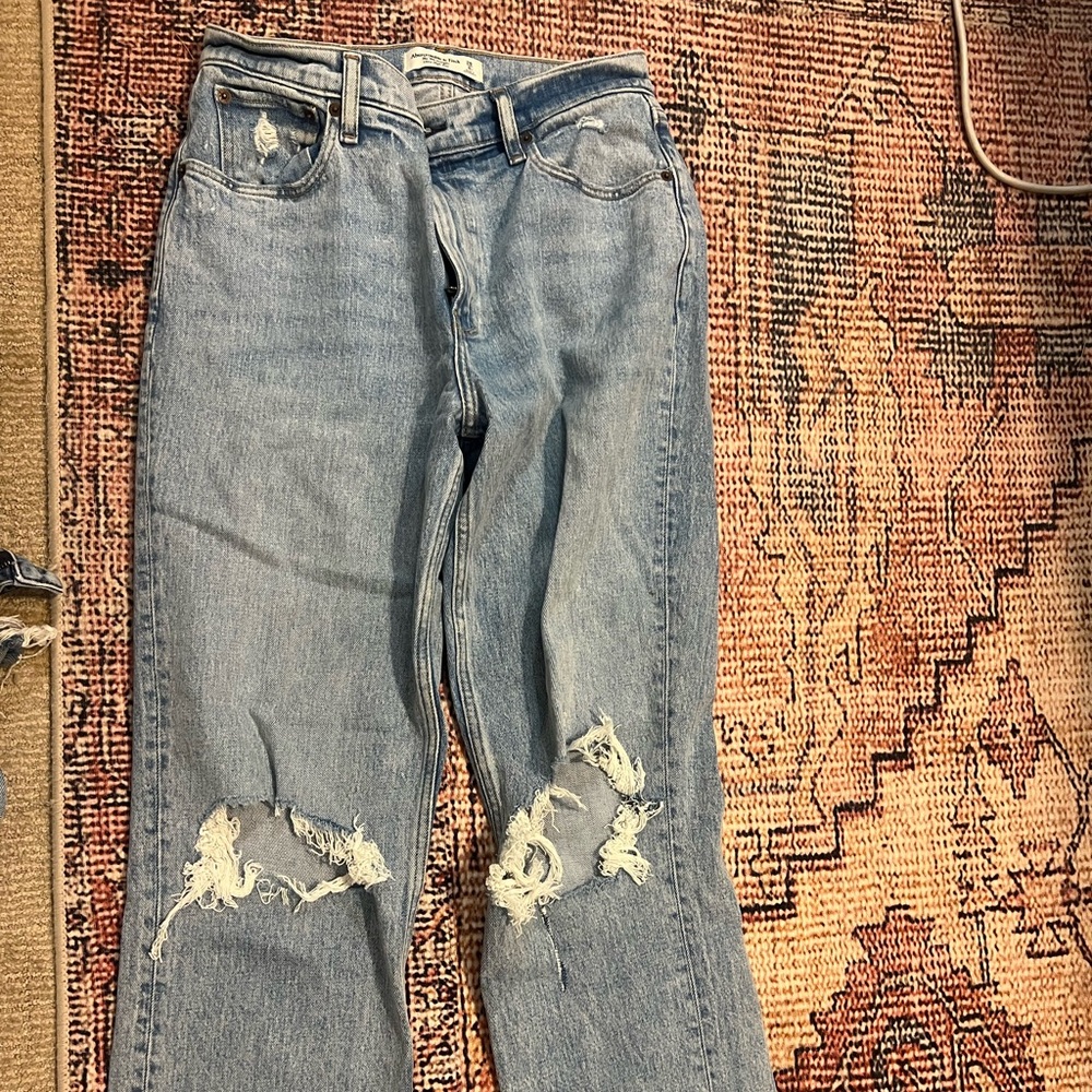 Abercrombie and fitch 90s straight ultra high rise size 6